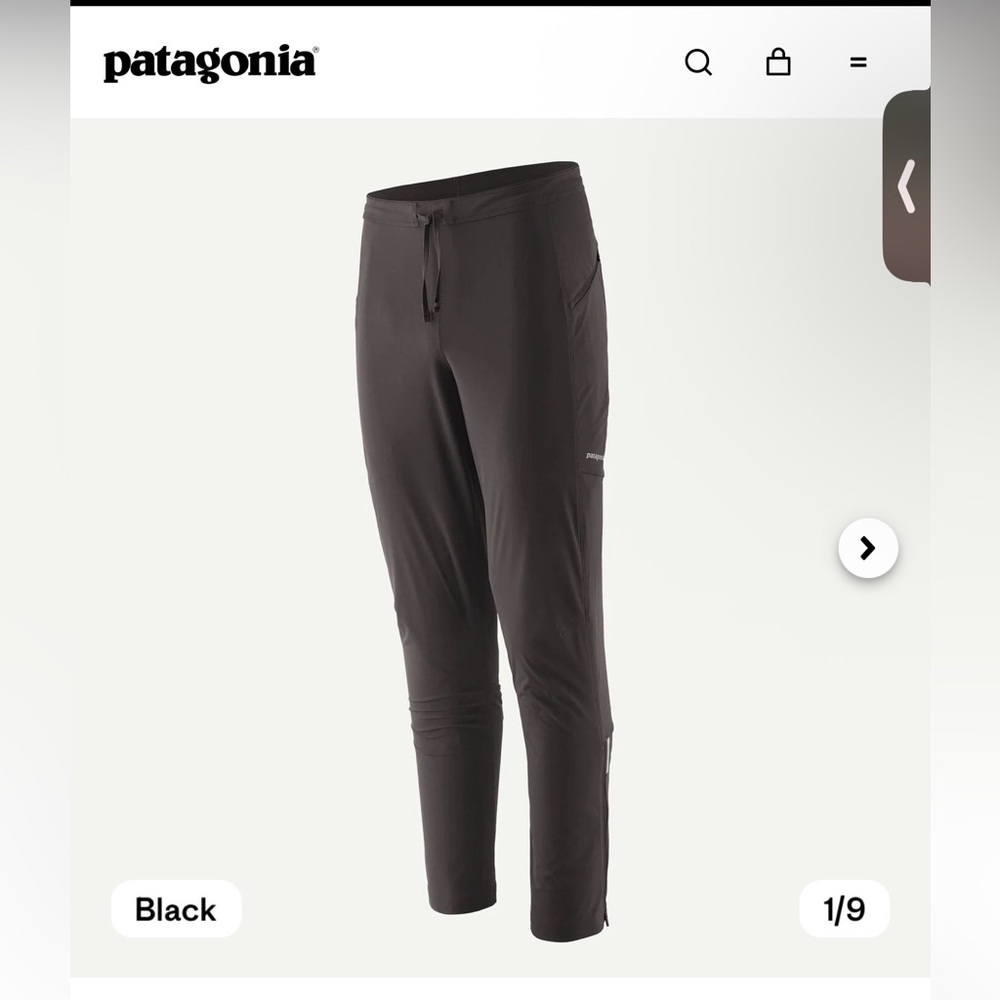 NWT Patagonia Black Jogger Sweatpants - Men's Athletic Tapered Fit